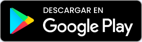 Recuadro negro con la invitación de descargar la aplicación de Angeles Digital Pacientes en Google Play